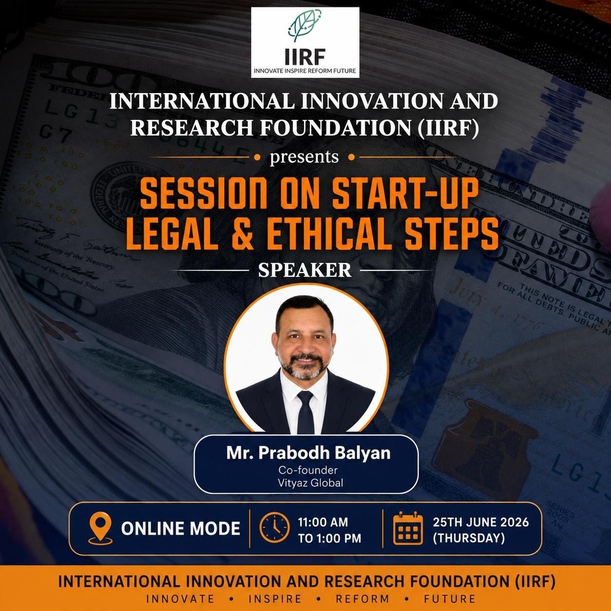 Photograph from an IIRF workshop or seminar